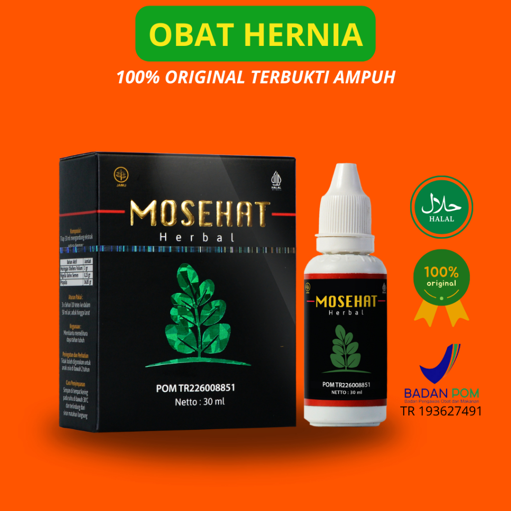 MOSEHAT - Obat Hernia Herbal Turun Berok Benjolan Terbukti Ampuh