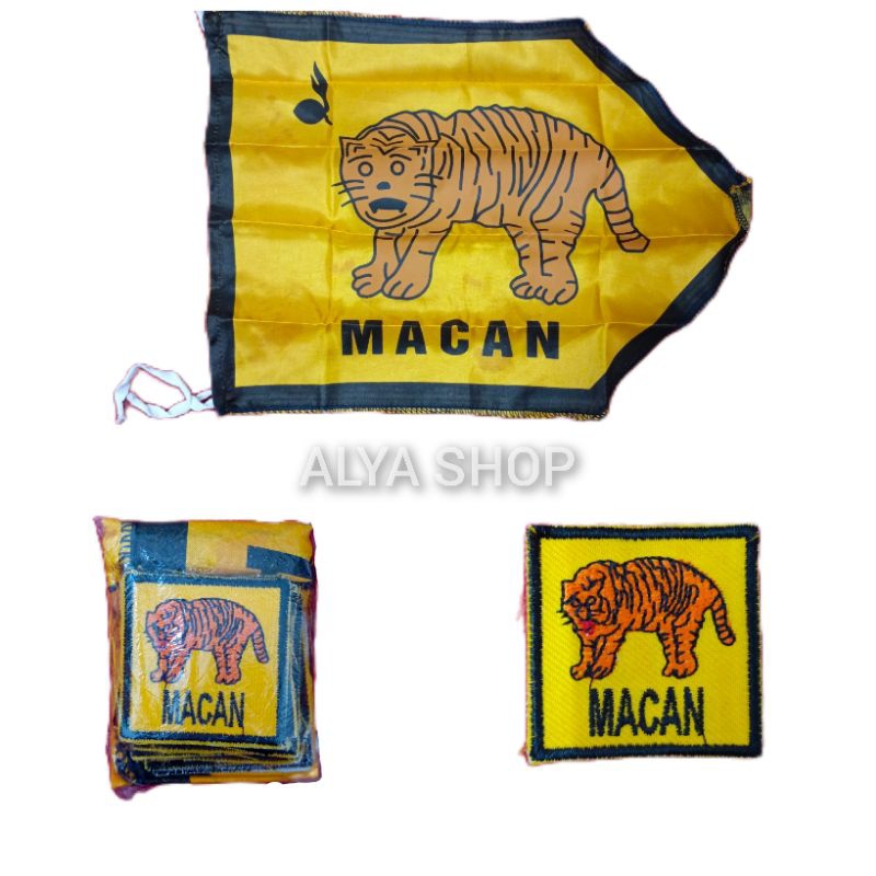 BET REGU MACAN | Bet Tanda Regu Hewan | Bet Tanda Regu Bordir Gambar Hewan | Badge Pramuka