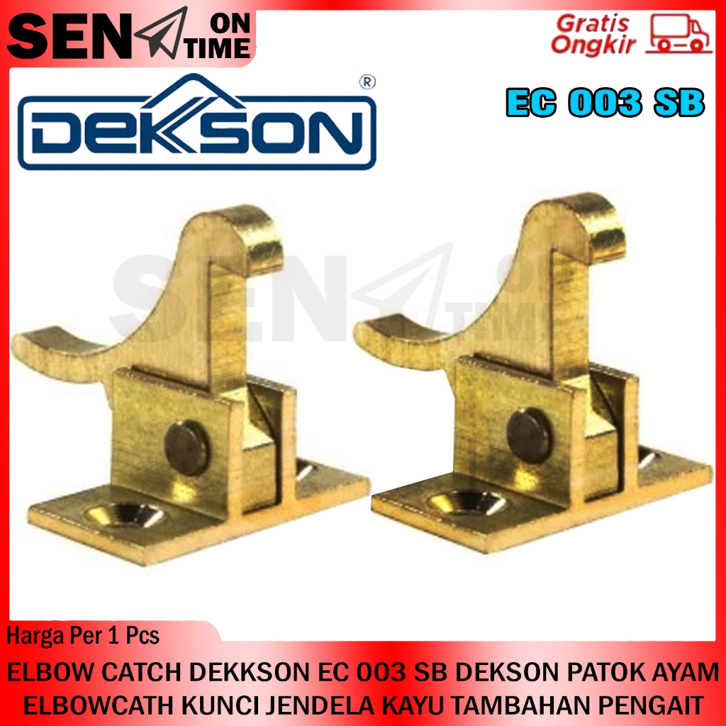 ELBOW CATCH DEKKSON EC 003 SB DEKSON PATOK AYAM ELBOWCATH KUNCI JENDELA JENELA JENDILE KAYU TAMBAHAN