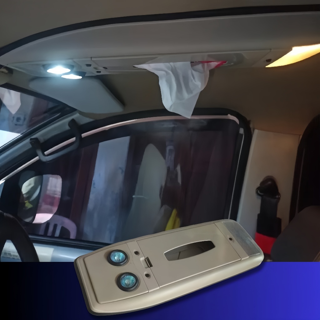 Kockpit / Roof Console Tempat Tisu Kabin Plafon Zebra Espass Plus Lampu Polos