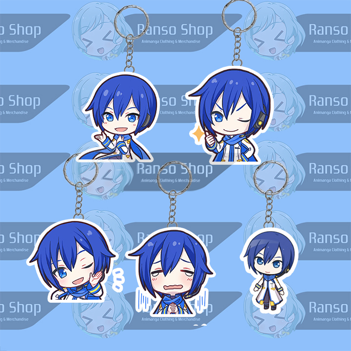 Gantungan Kunci Project Sekai Vocaloids Kaito UV 2 Sisi Laser Cutting Premium | Ganci Akrilik Vocalo