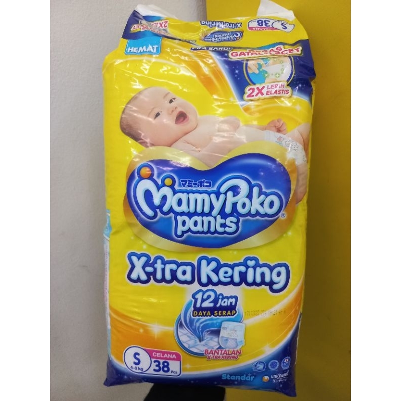 MamyPoko Popok Celana X-tra Kering | Popok Bayi | Size S38 , M32 , L28