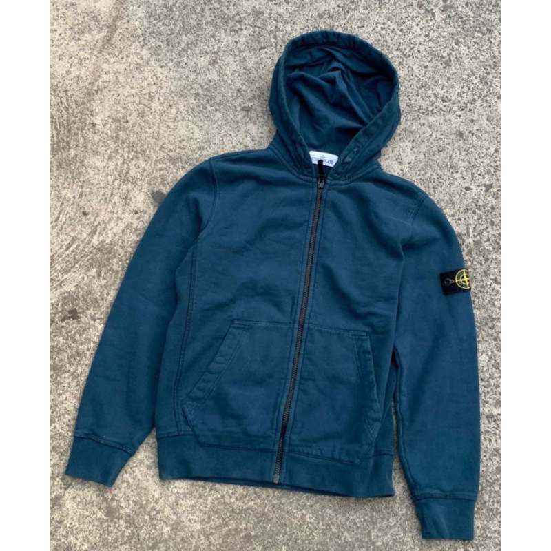 zip hoodie stone island