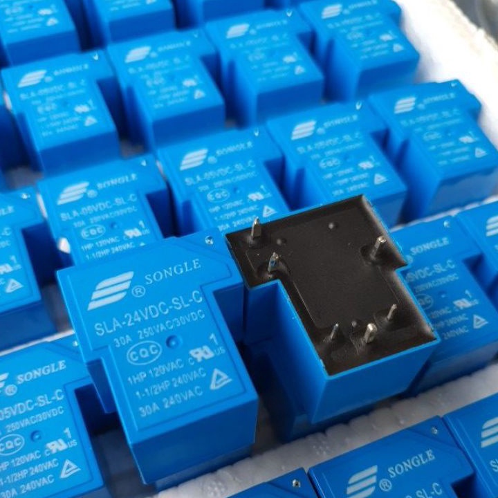 Ajak Teman Dapat  RELAY SONGLE RILAY KODOK 3A SLA SLC5V 12V 24V BIRU 6PIN