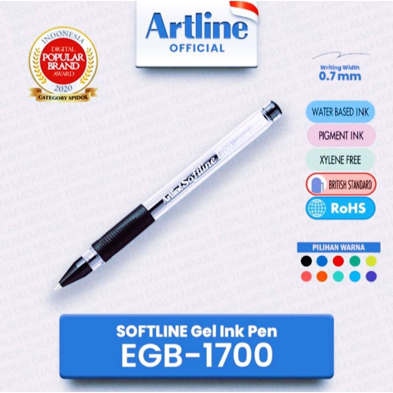

Artline Ballpoint Pen Softline Pulpen Gel EGB-1700