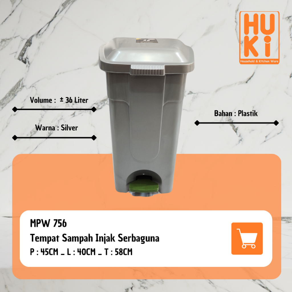 Tempat Sampah Injak Serbaguna MPW 756