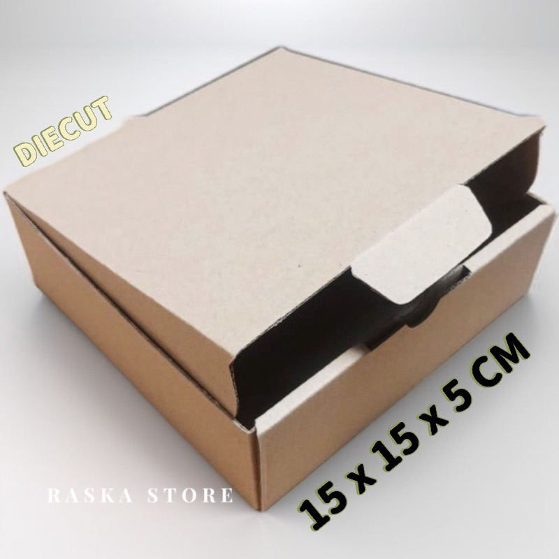 

Kardus - Box Karton UK 15x15x5 Cm Model DieCut