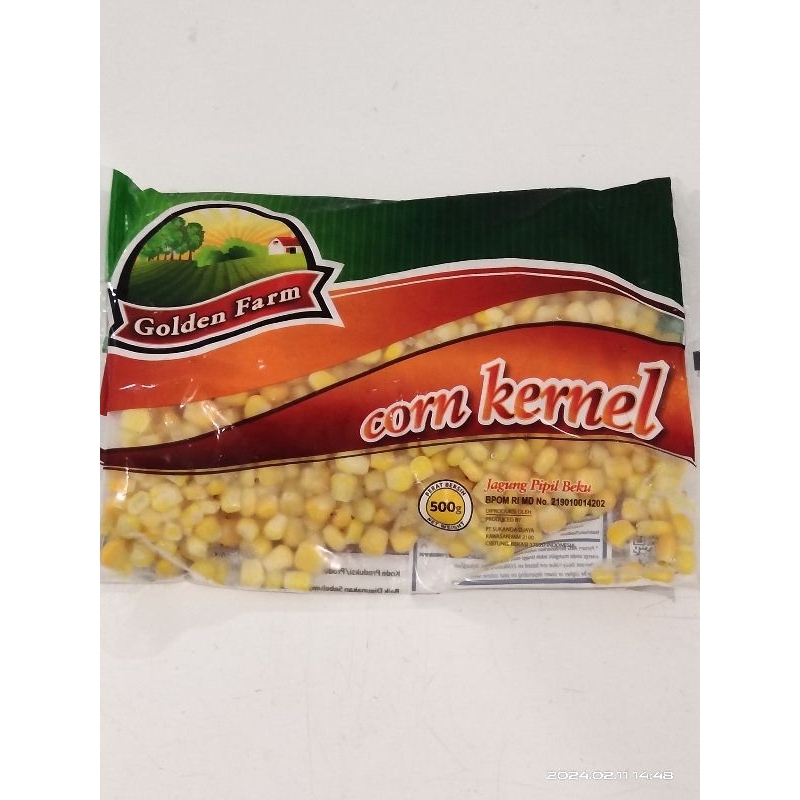 

Jagung pipil beku / jagung manis / corn kernel Golden Farm 500 gram