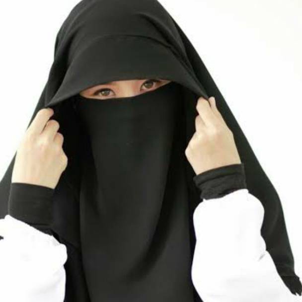 Wow banget Niqob cadar veil yaman satu set niqab oman