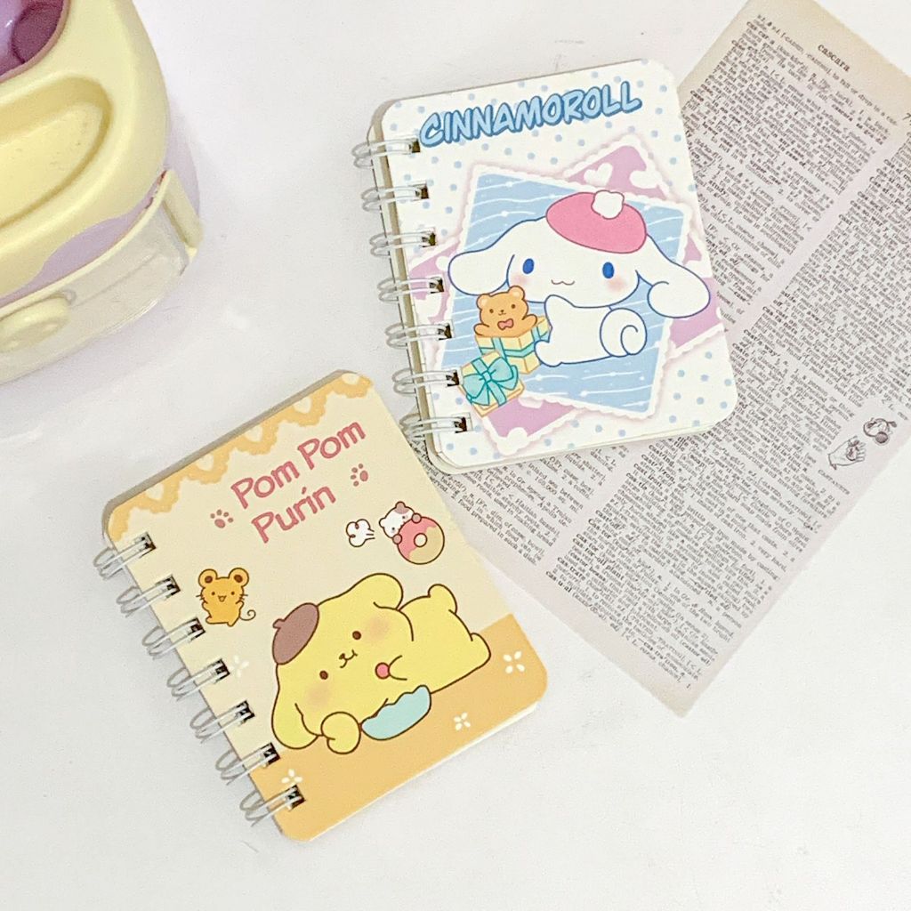 

NOTEBOOK / BUKU CATATAN / JURNAL / DIARY UKURAN A7 KARAKTER KARTUN SANRIO CINAMOROLL POMPOMPURIN KUNING BIRU TERMURAH LUCU BISA GROSIR / COD