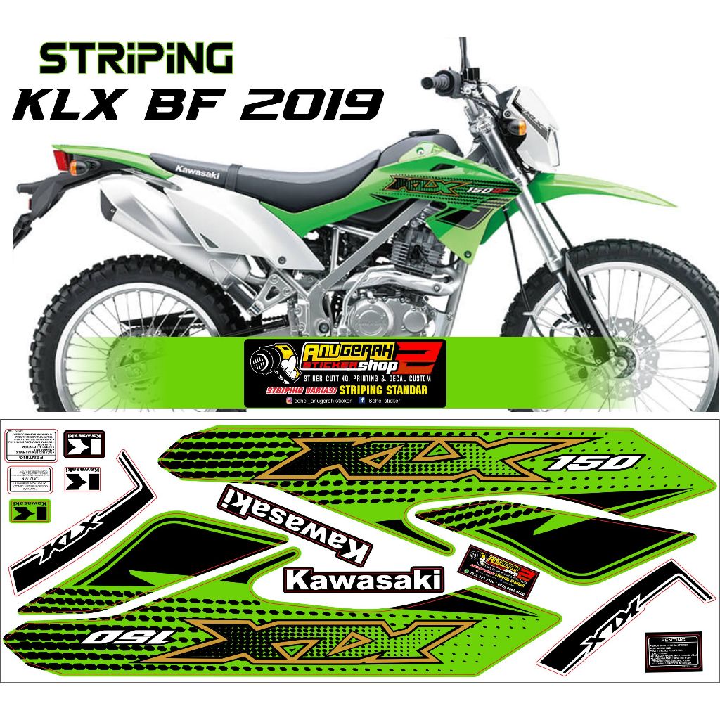 Sticker Stiker Motor Striping KAWASAKI KLX G 2019/2020