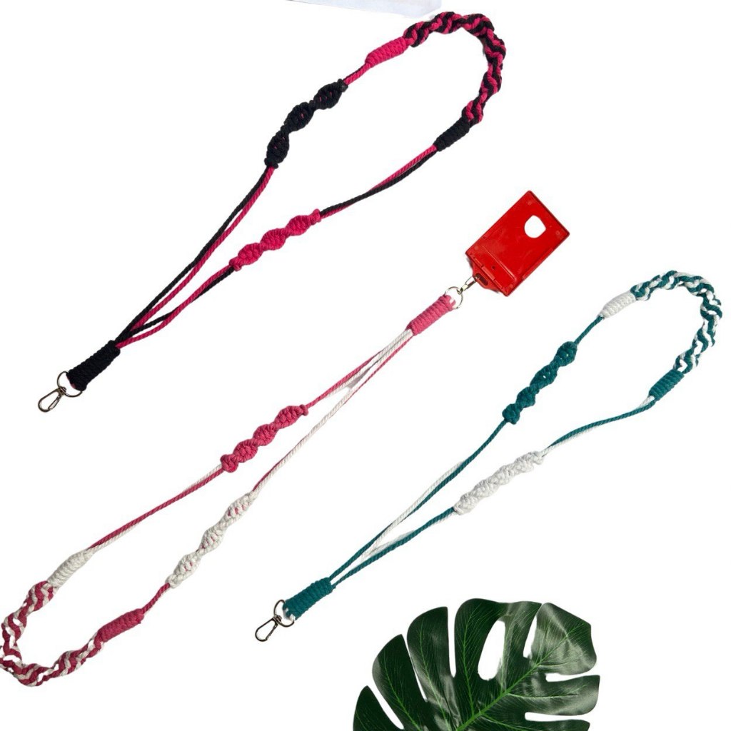 

Lanyard ID CARD Holder Name Tag Leather Macrame/ Id Card/ Name tag macrame/Lanyard Pods