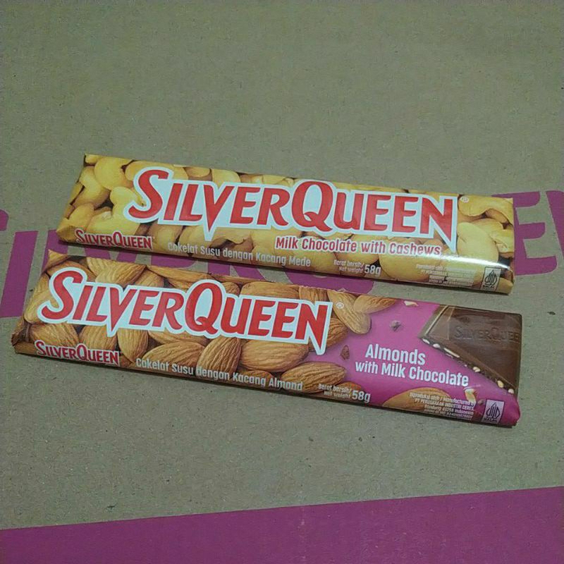 

Cokelat Silverqueen 55 gram Almond Cashew