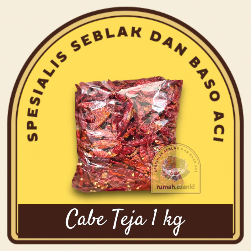 

Cabe Teja Kering 1 kg