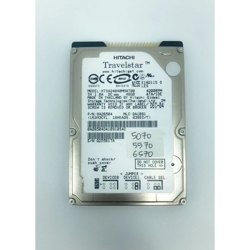 Hardisk ir 5070 6570 5075