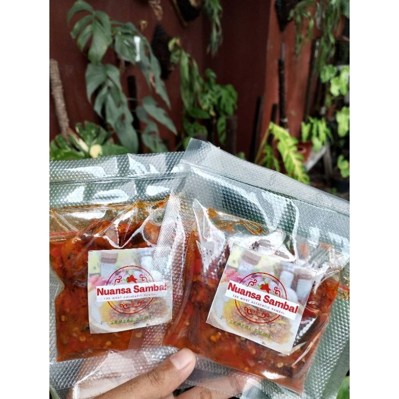 

Sambal cumi full. kemasan vacuum 105gr