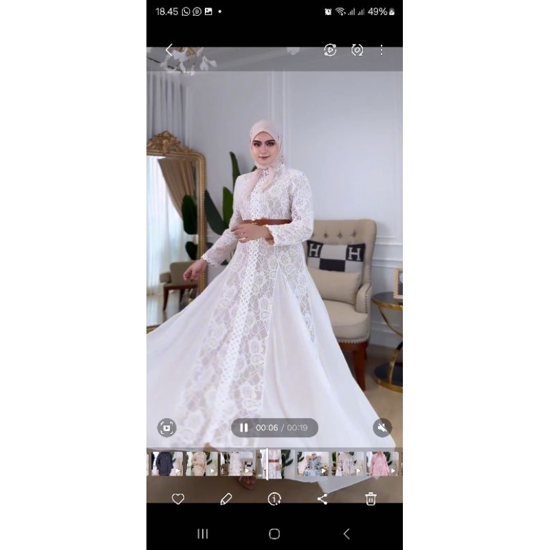 Dress Brokat Tile Import + Belt By Shella Saukia