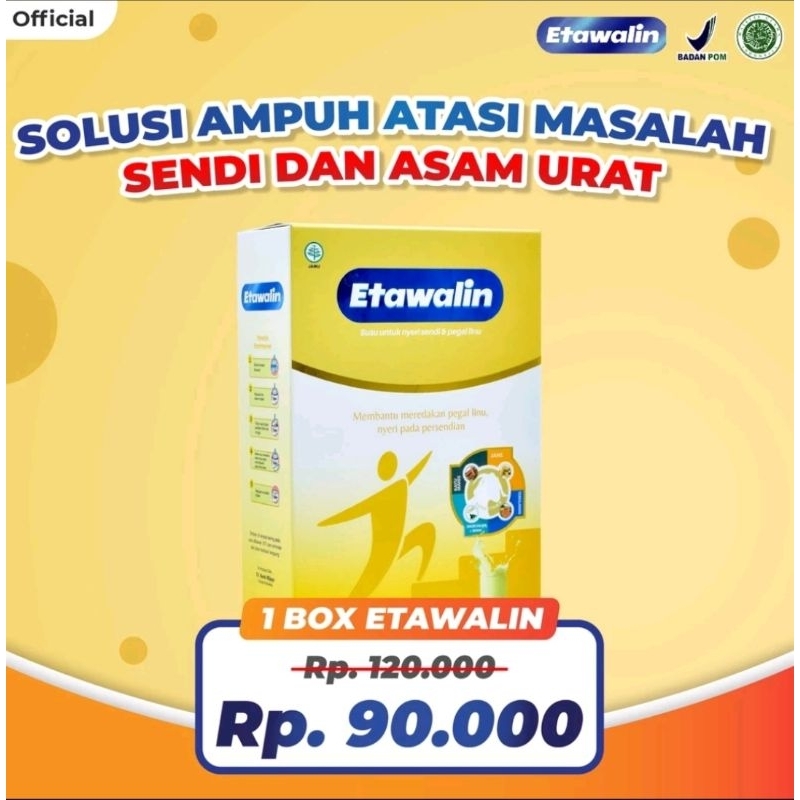 

Etawalin Susu Etawa Herbal Nyeri Sendi Asli Original 1 Box