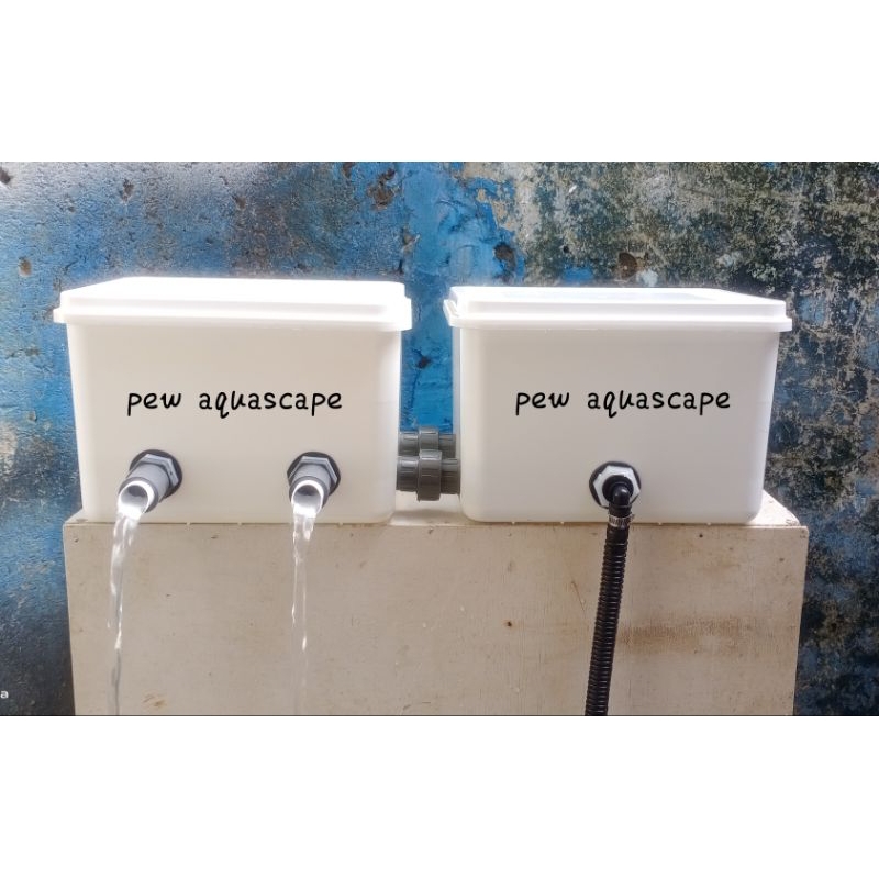 box filter kolam ikan koi trickle filter kolam ikan box filter aquarium media filter akuarium