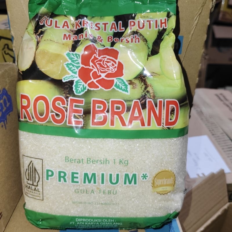 

Gula rose brand kuning hijau 1 kg gula