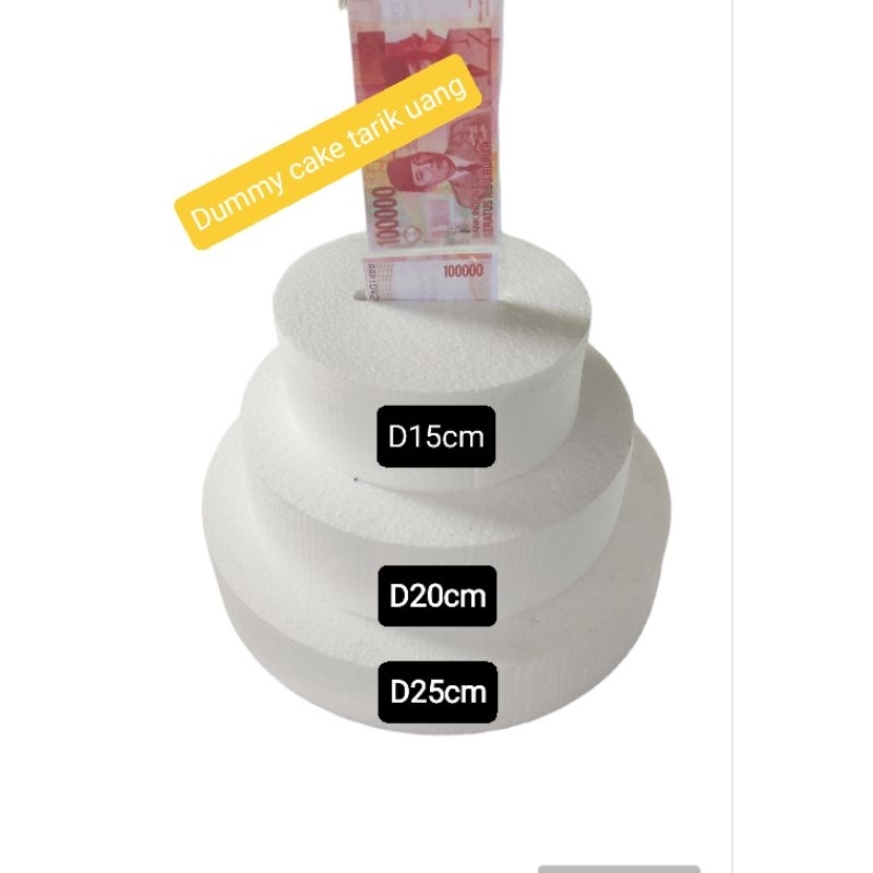 Dummy cake tarik uang tiga susun