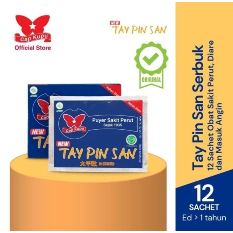 

Tay Pin San Box Isi 12 Sachet