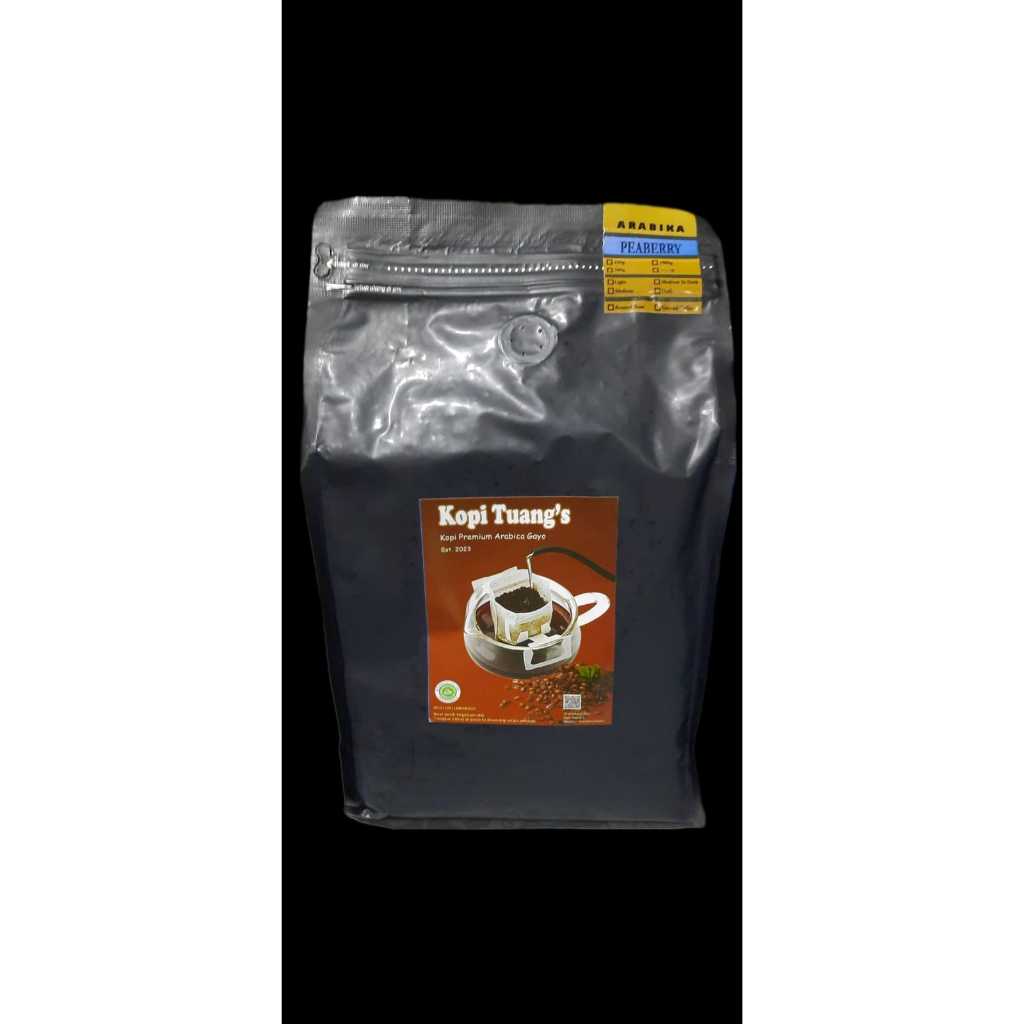 

Kopi Tuang's Roasted Bean/Powder Varian Peaberry 1 Kg