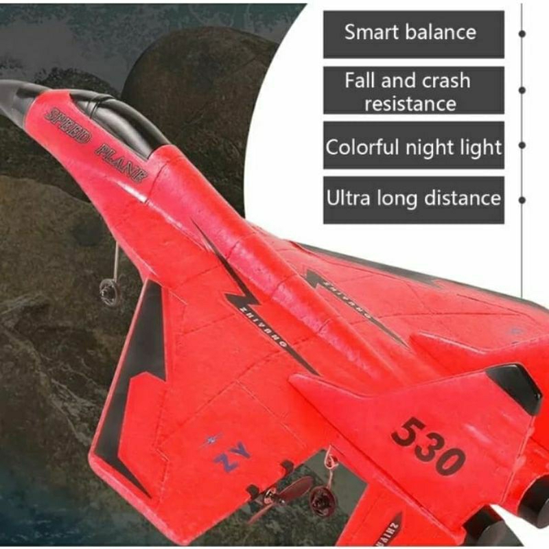 Mainan Pesawat Remote Control Besar RC Glider Air Plane ZY530 ORIGINAL