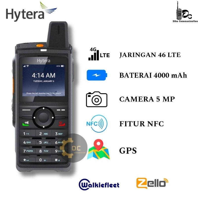 HT PoC Hytera PNC 380 Pro 4G, Zello Walkiefleet