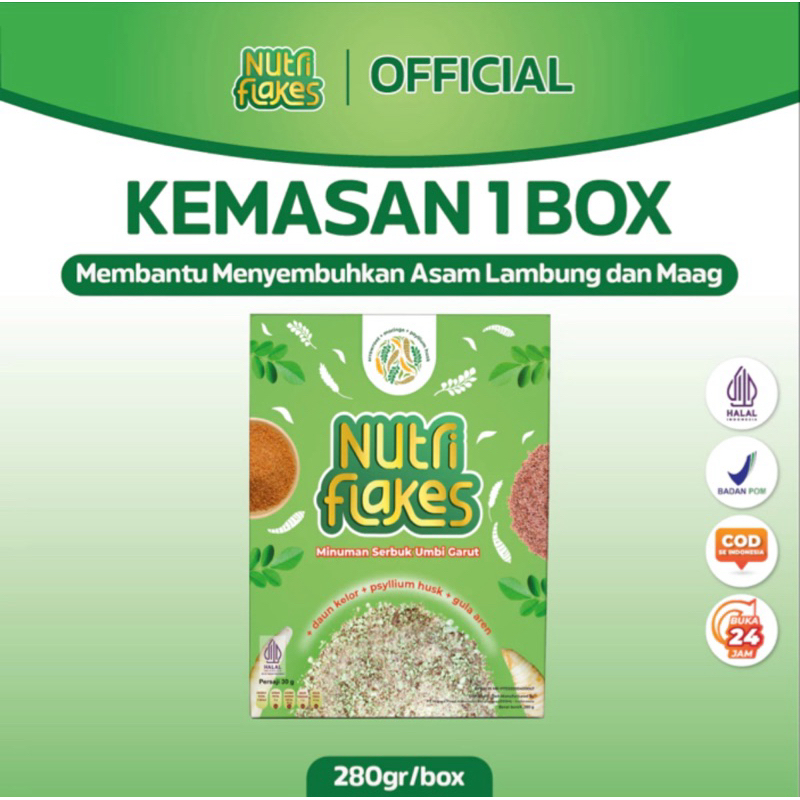 

Nutriflakes Minuman Sereal Mengatasi GERD, Maag, Pencernaan