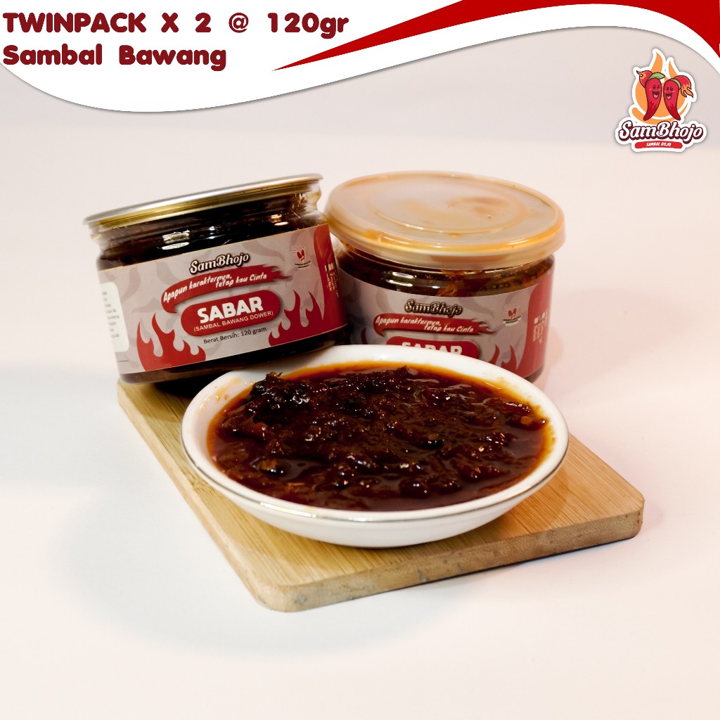 

SamBhojo - Sambal Bawang Dower (Bojo Sabar) 120gr x2 - Twinpack