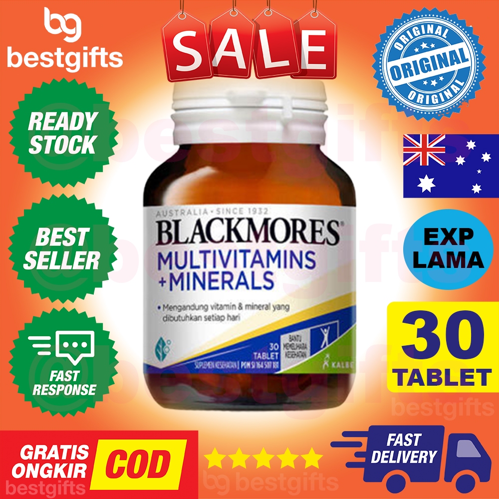 BLACKMORES MULTIVITAMINS MULTIVITAMIN MULTI VITAMIN VITAMINS + MINERALS MINERAL MEMBANTU JAGA KESEHA