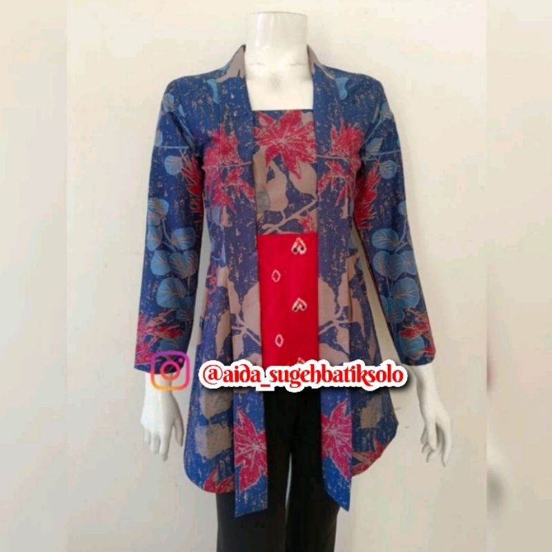 Kebaya Kutubaru Ecoprint Ori Premium Kebaya Kondangan Kebaya Wisuda Hijab Batik Modern