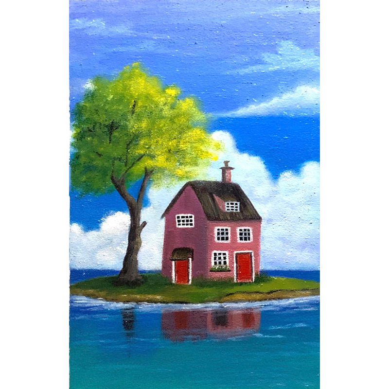 Lukisan Tangan Canvas #DreamIsland