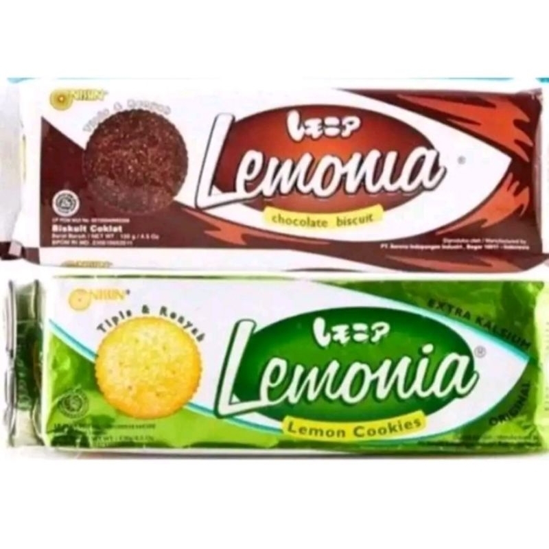 

Biskuit Nissin lamonia rasa lemon dan coklat 130gr