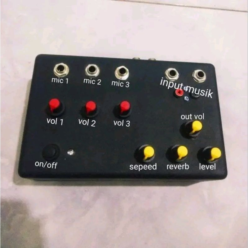 Mexir Mini Mixer 12V Mixer Efek Echo Referb