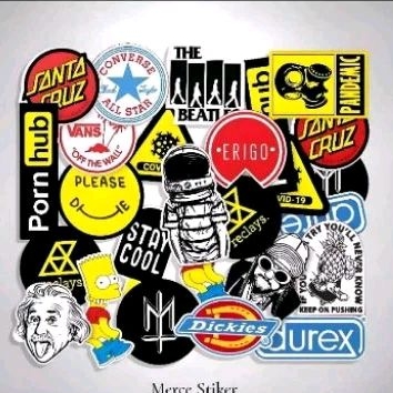 

stiker pack brand musik lokal