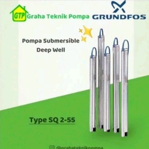 Pompa Air Grundfos - Submersible Deep well SQ 2-55