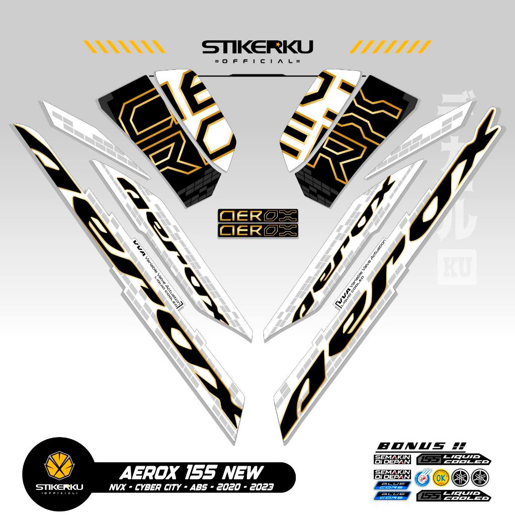 STRIPING AEROX 155 NEW CYBER CITY MOTIF 10 / STIKER AEROX 155 CONNECTED / STICKER AEROX 155 CONNECTE