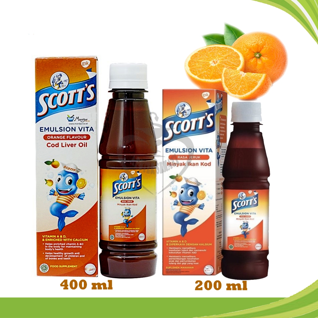 Scotts Emulsion Suplemen Multivitamin Minyak Ikan Kod Omega 3