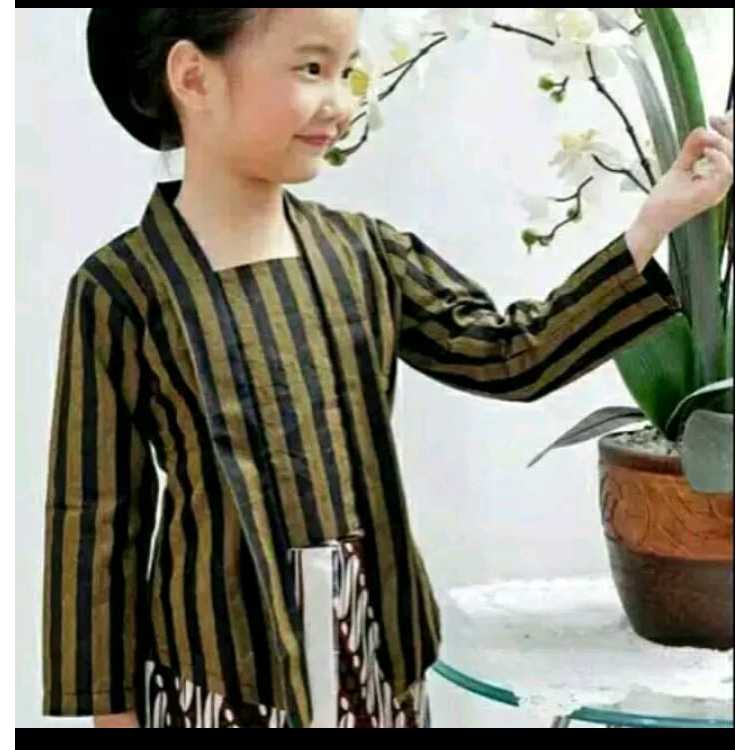 KEBAYA LURIK ANAK | CELANA ROK BATIK WIRU INSTAN | PAKAIAN TRADISIONAL ANAK WANITA MODERN KLASIK KHA