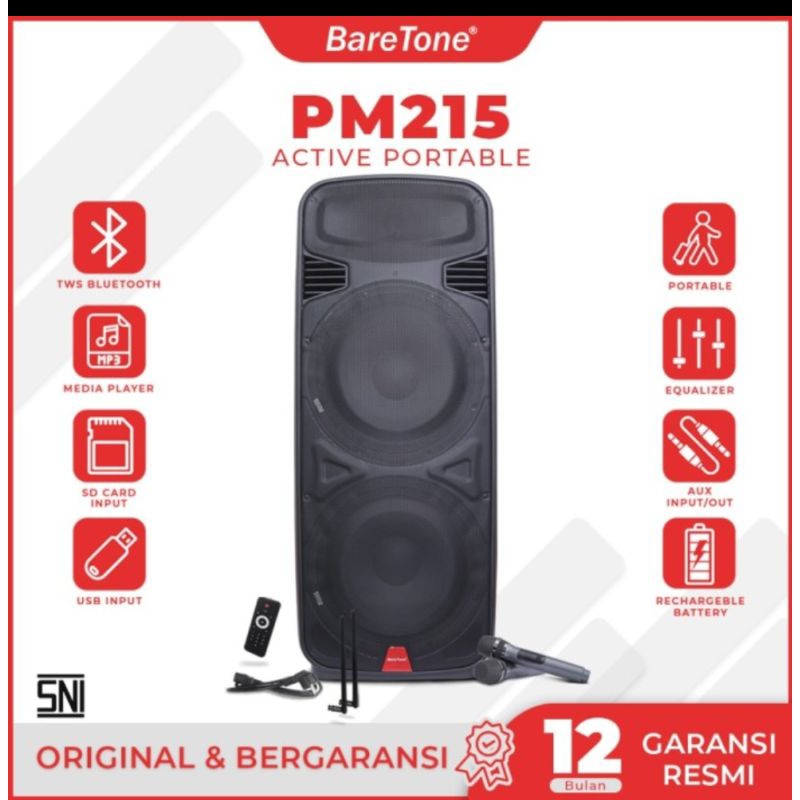 Speaker Portable BARETONE PM215