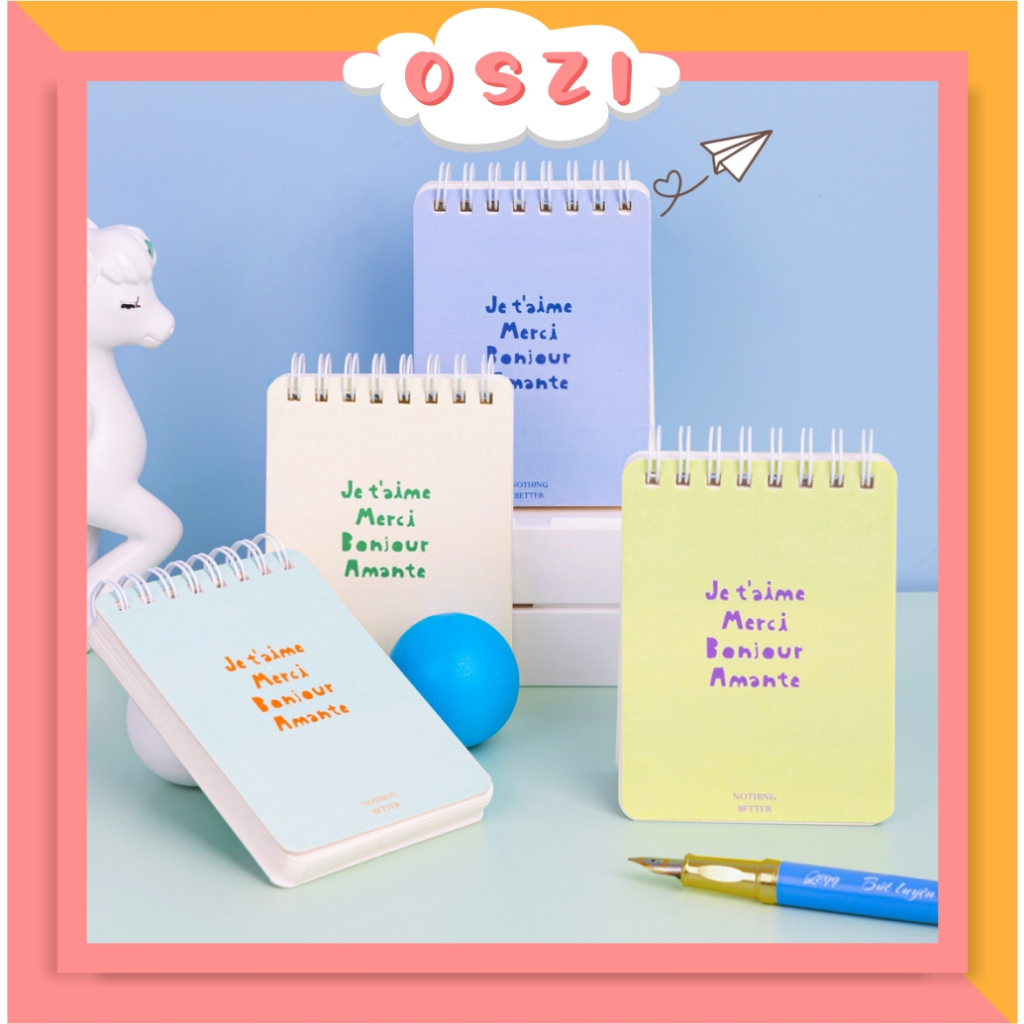 

❄ OSZI ❄Spiral Notebook / Buku Tulis Buku Catatan Spiral Mini Pocket Size A7 S025