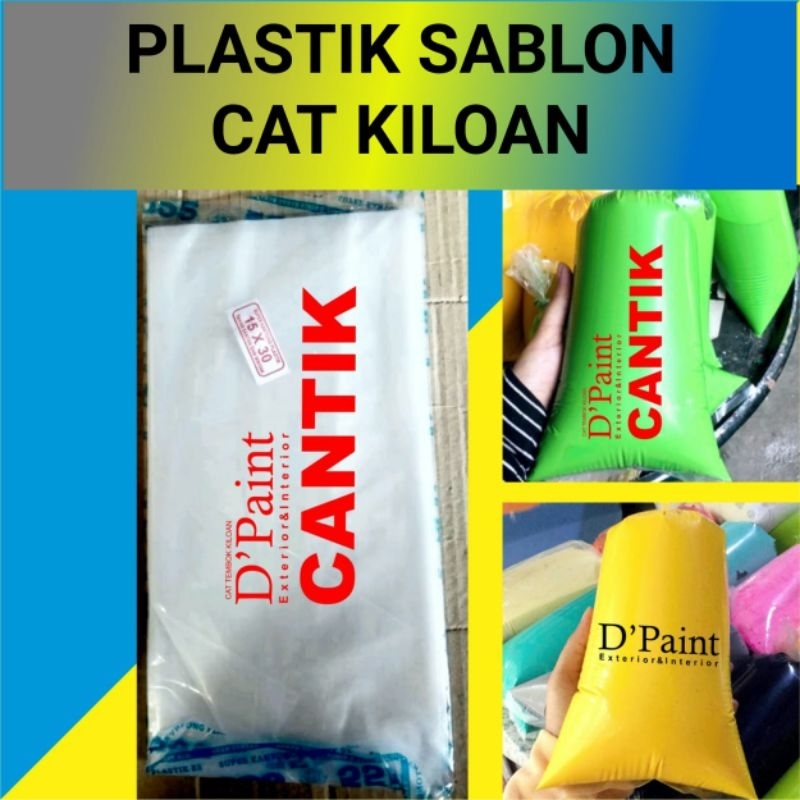PLASTIK SABLON KEMASAN CAT KILOAN