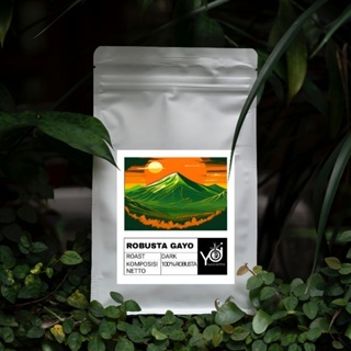 

Biji kopi Bubuk Fine Robusta Aceh Gayo 250 Gram Coffee Roast Beans