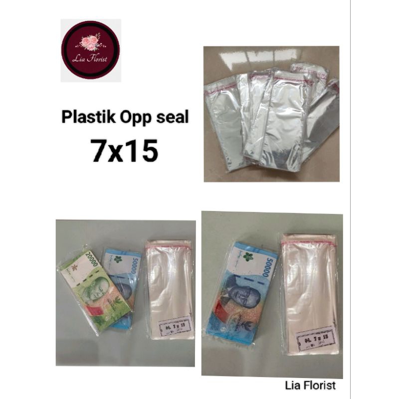

[LIA FLORIST] PLASTIK OPP SEAL | PLASTIK BUKET 7X15