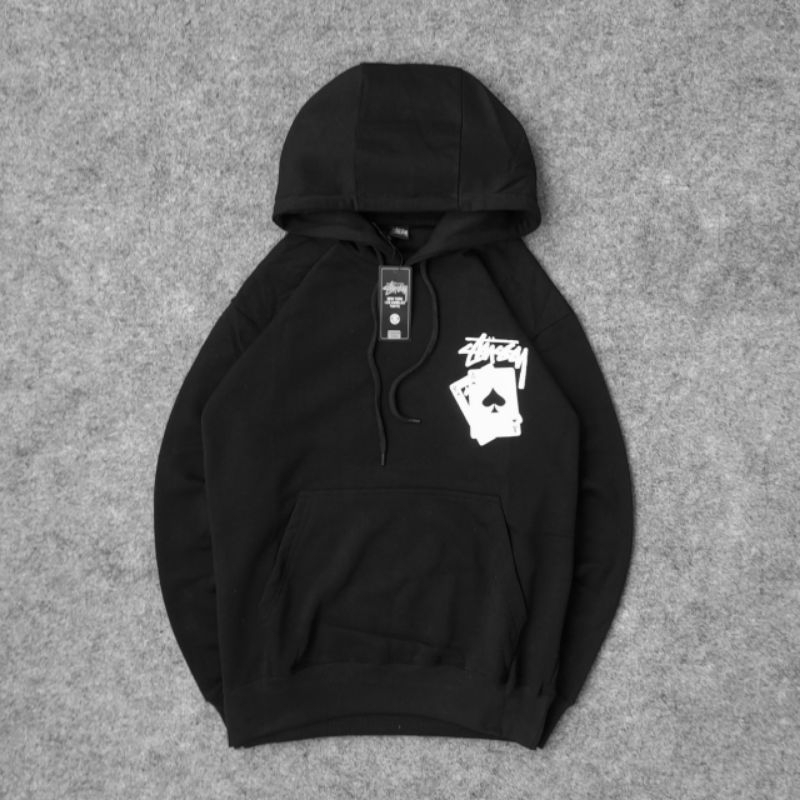 HOODIE AWSM STUSSY FULL TAG LABEL