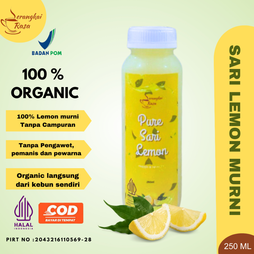 

Sari Lemon / Air Lemon Murni / Pure lemon Juice