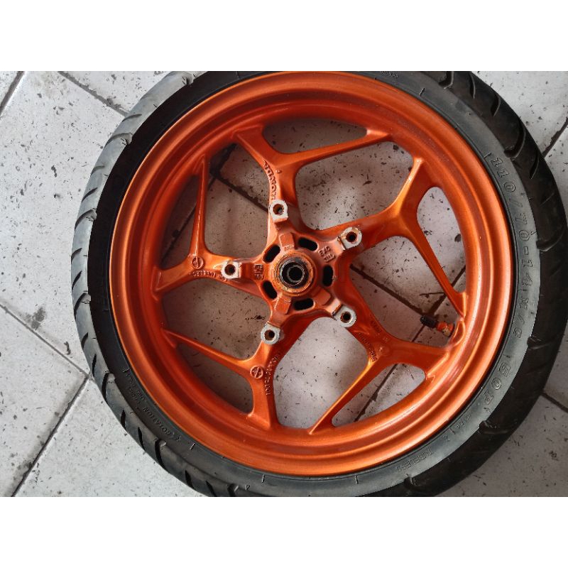 pelek depan PCX 160 original copotan tanpa ban