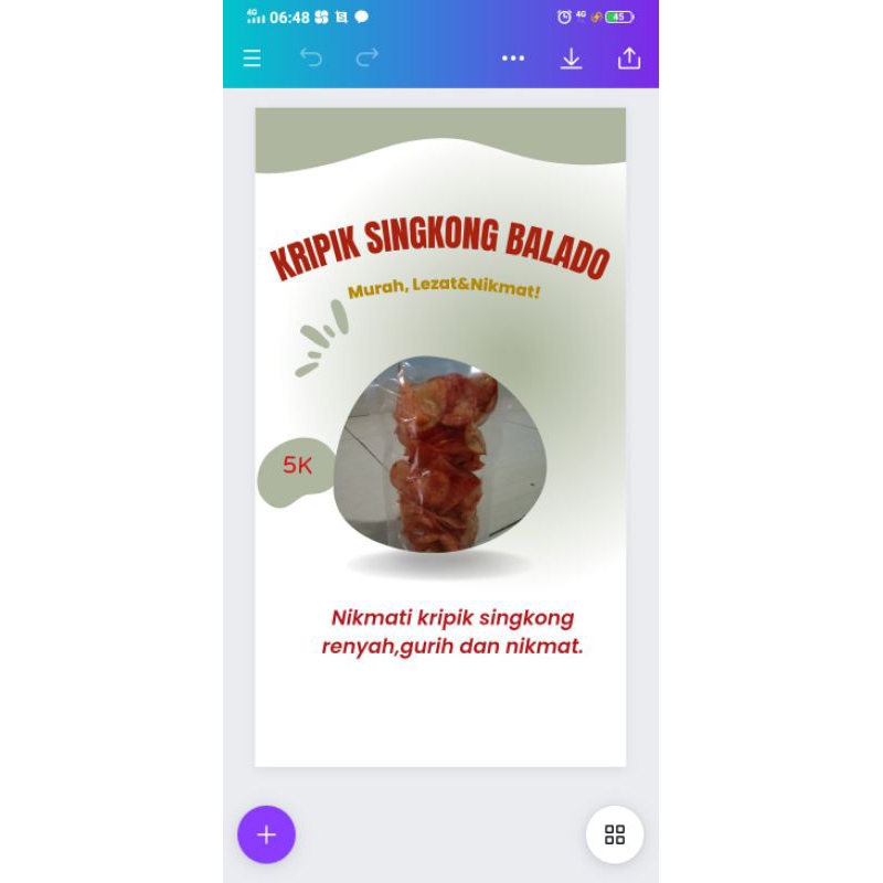 

kripik singkong balado.